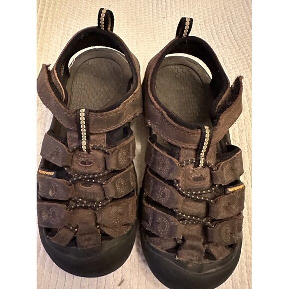 KEEN Toddler Boy Girl 12‎ Targchee II Active Sport Sandals 1009996 Brown Leather - Picture 7 of 8